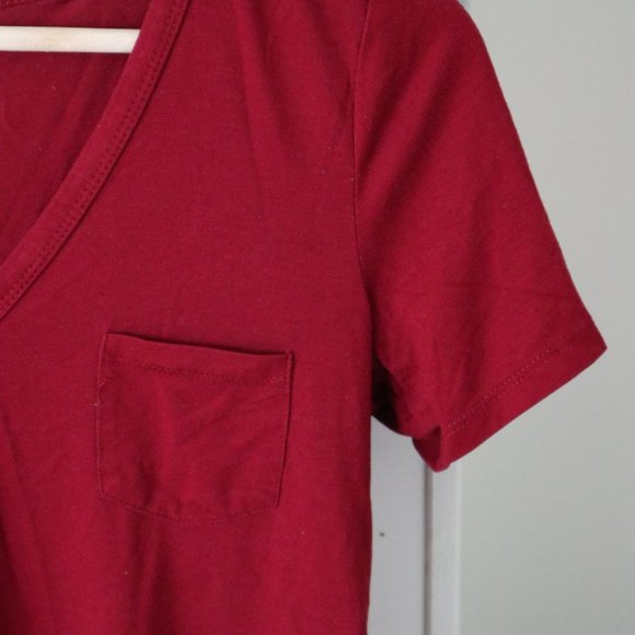 Joe Fresh Size XS Red T-Shirt - Picture 4 of 5